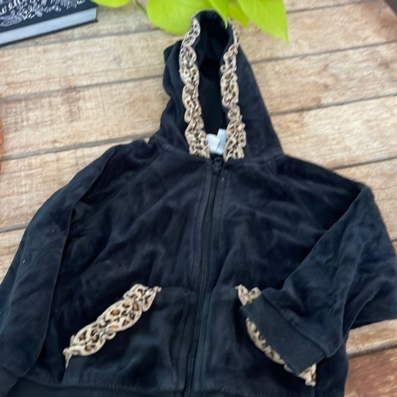Mini wear Bowden size 24 months girls velour jacket - Picture 1 of 4